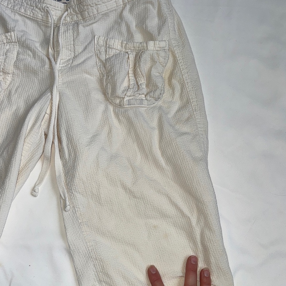 Victoria's Secret 90s Y2K Cream Lounge Pants with PINK Logo - Picture 10 of 11